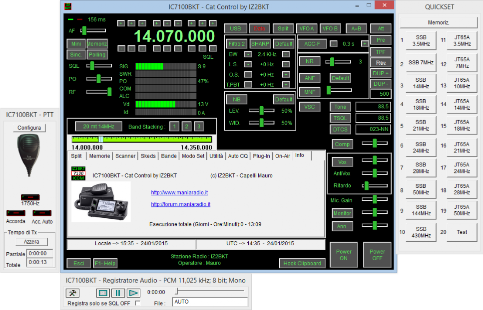 IC-7100 CAT Control